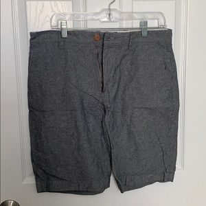 Grey twill shorts